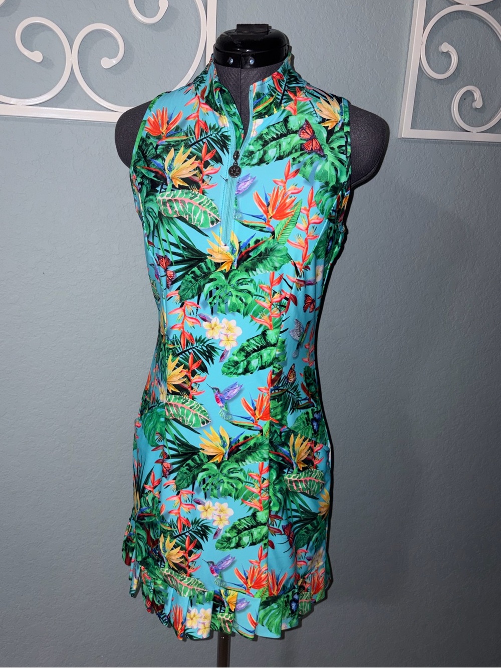 HTF Like new Tzu Tzu birdie Shiloh hummingbird butterflies dress Sz small